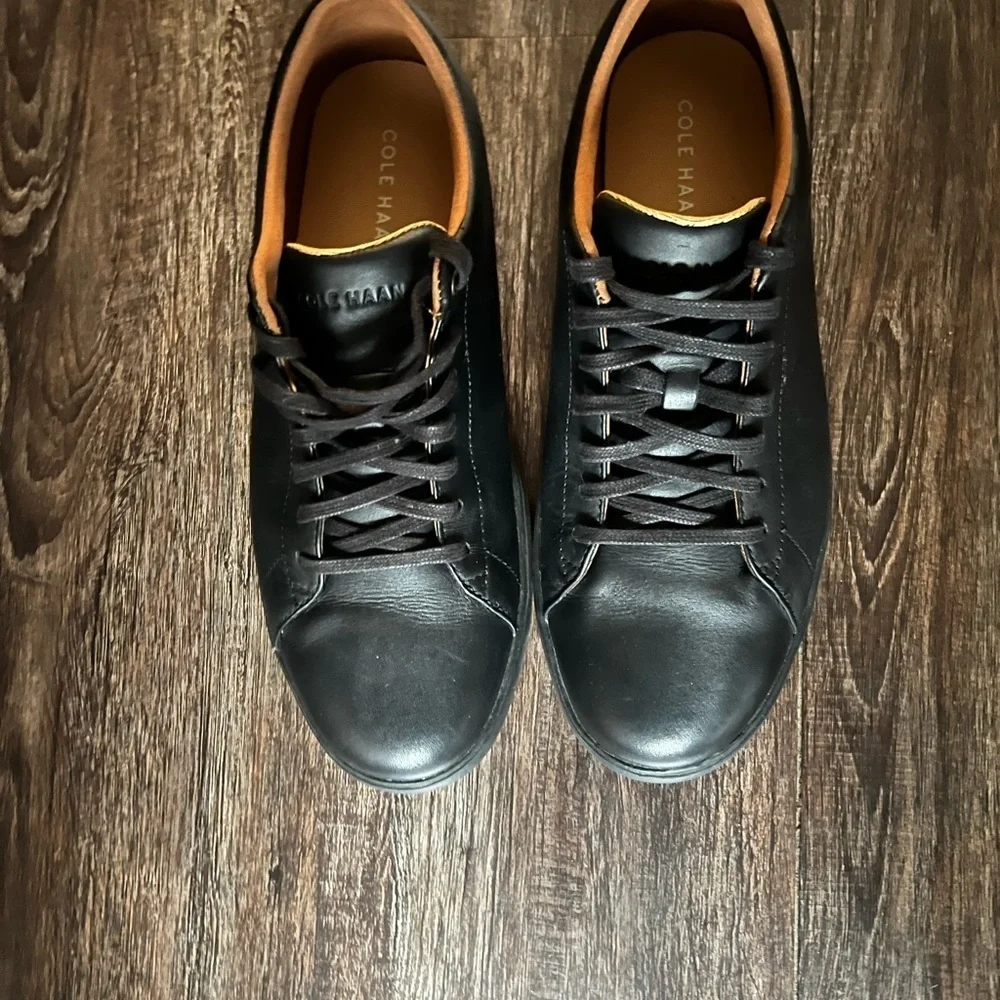 Cole Haan Men’s Black Leather Sneakers